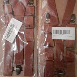 Brown Men's Suspenders Bundle